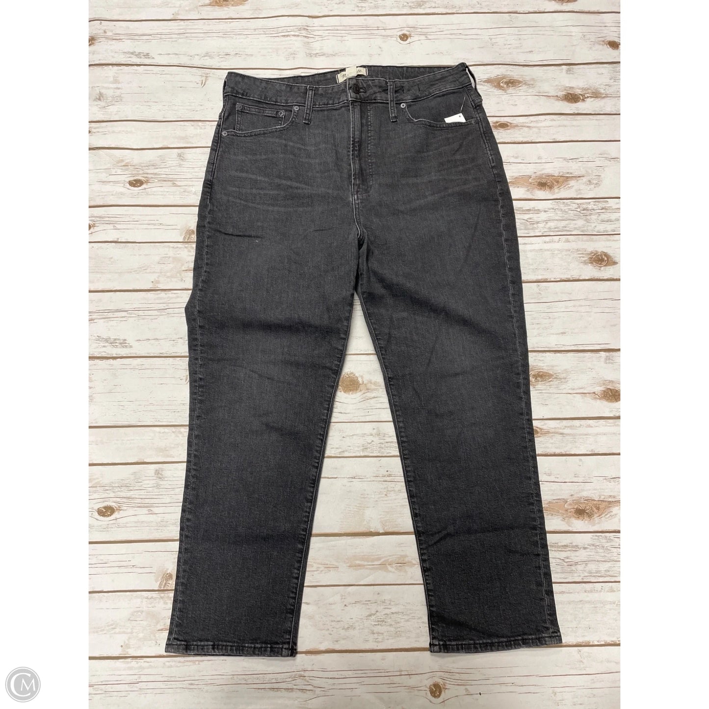 Jeans Skinny By Madewell In Black, Size: 14