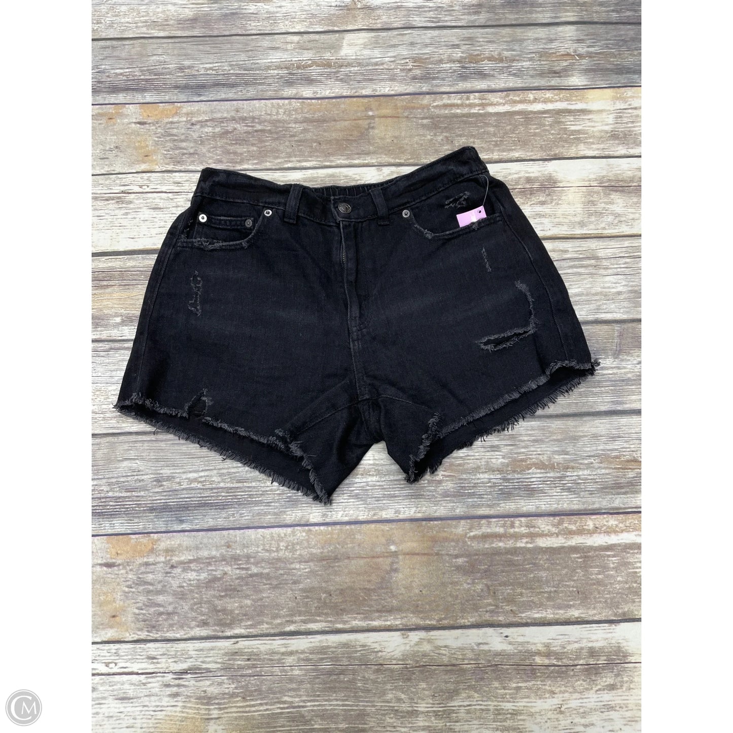Shorts By Aerie In Black Denim, Size: M