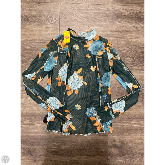 Top Long Sleeve By Cme In Green, Size: L