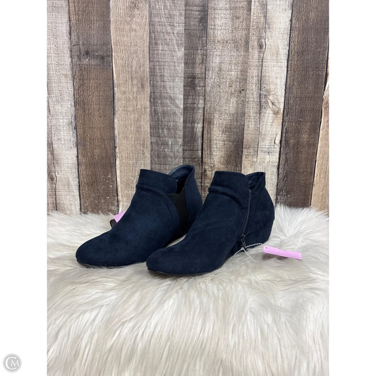 Shoes Heels Wedge By Croft And Barrow In Blue, Size: 8