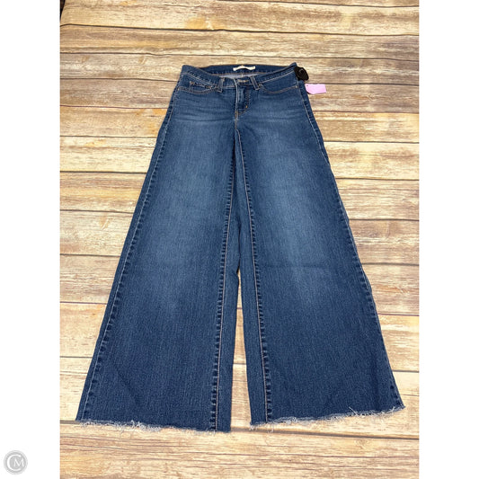 Jeans Wide Leg By Levis In Blue Denim, Size: 2