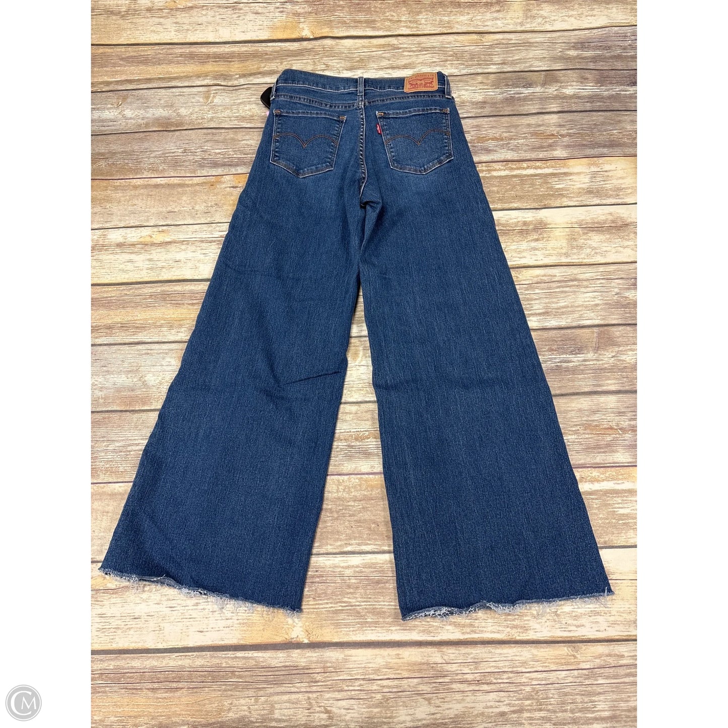 Jeans Wide Leg By Levis In Blue Denim, Size: 2