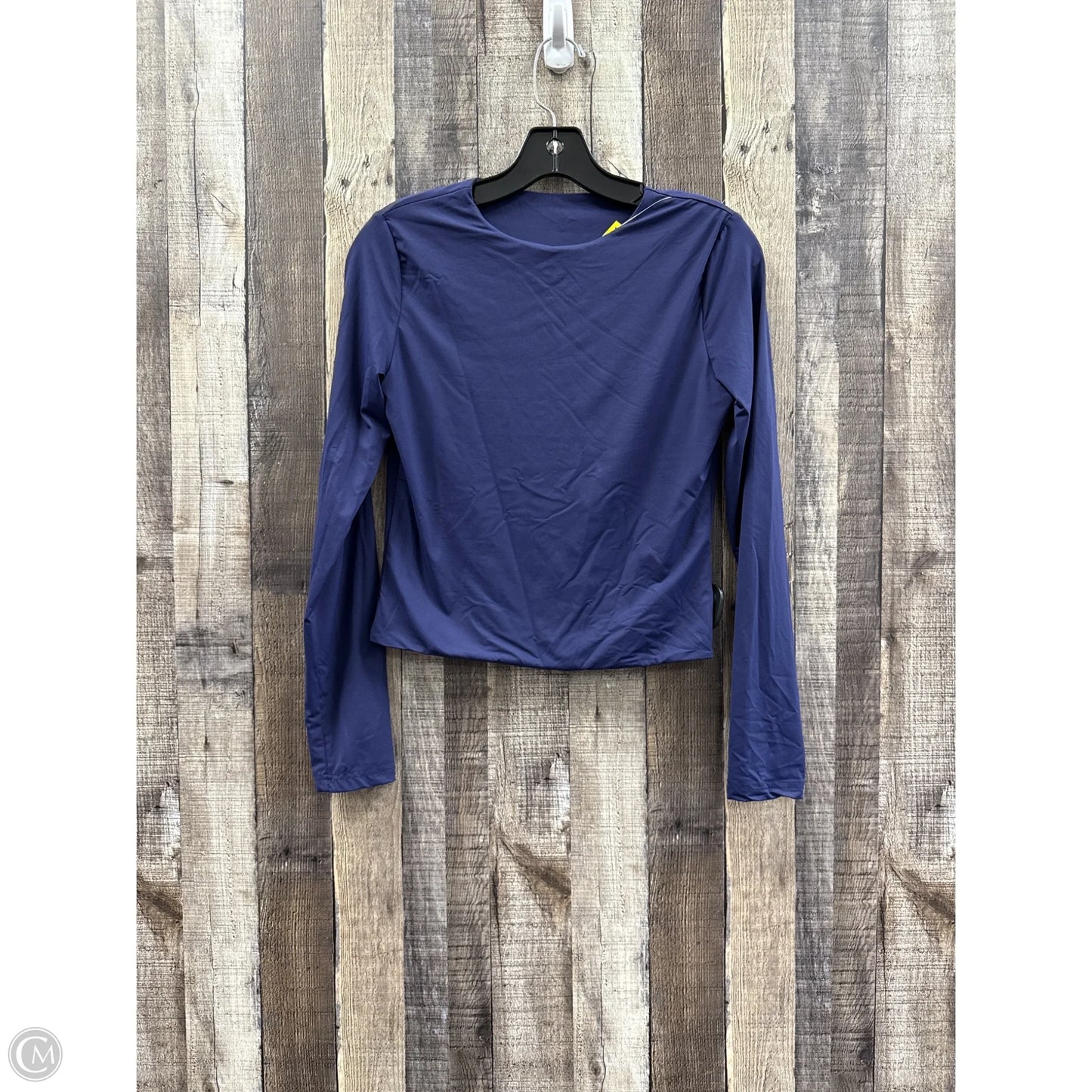 Top Long Sleeve By Cme In Navy, Size: L