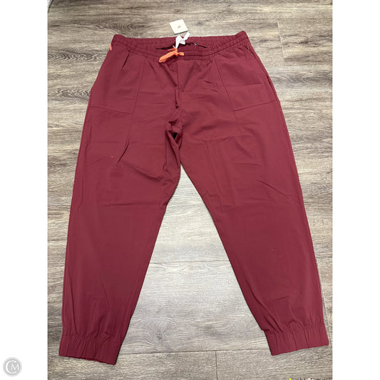 Pants Joggers By Fabletics In Maroon, Size: 2x