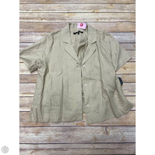 Top Short Sleeve By Quince In Tan, Size: Xs