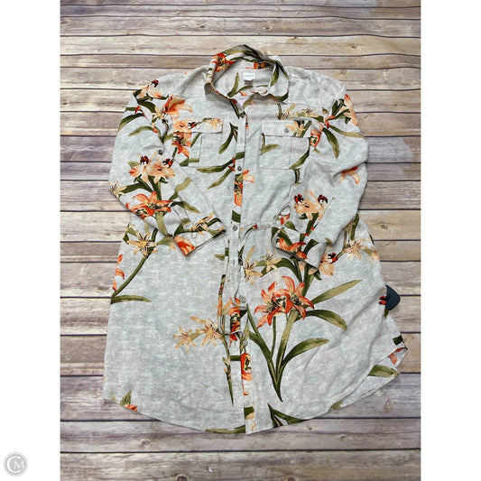 Dress Casual Midi By Chicos In Multi-colored, Size: L