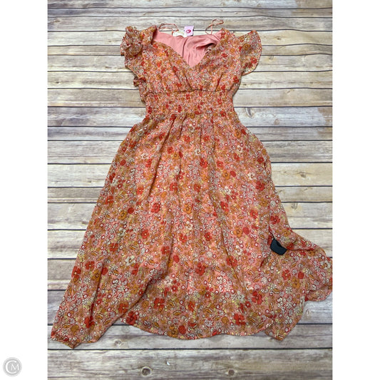 Dress Casual Midi By Jessica Simpson In Multi-colored, Size: M