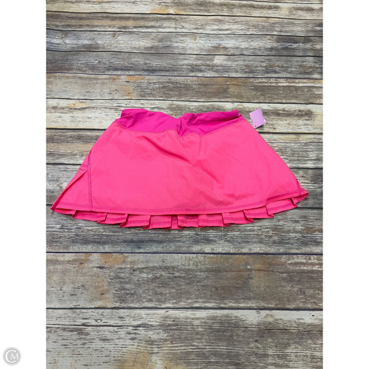 Athletic Skort By Lululemon In Pink, Size: 6