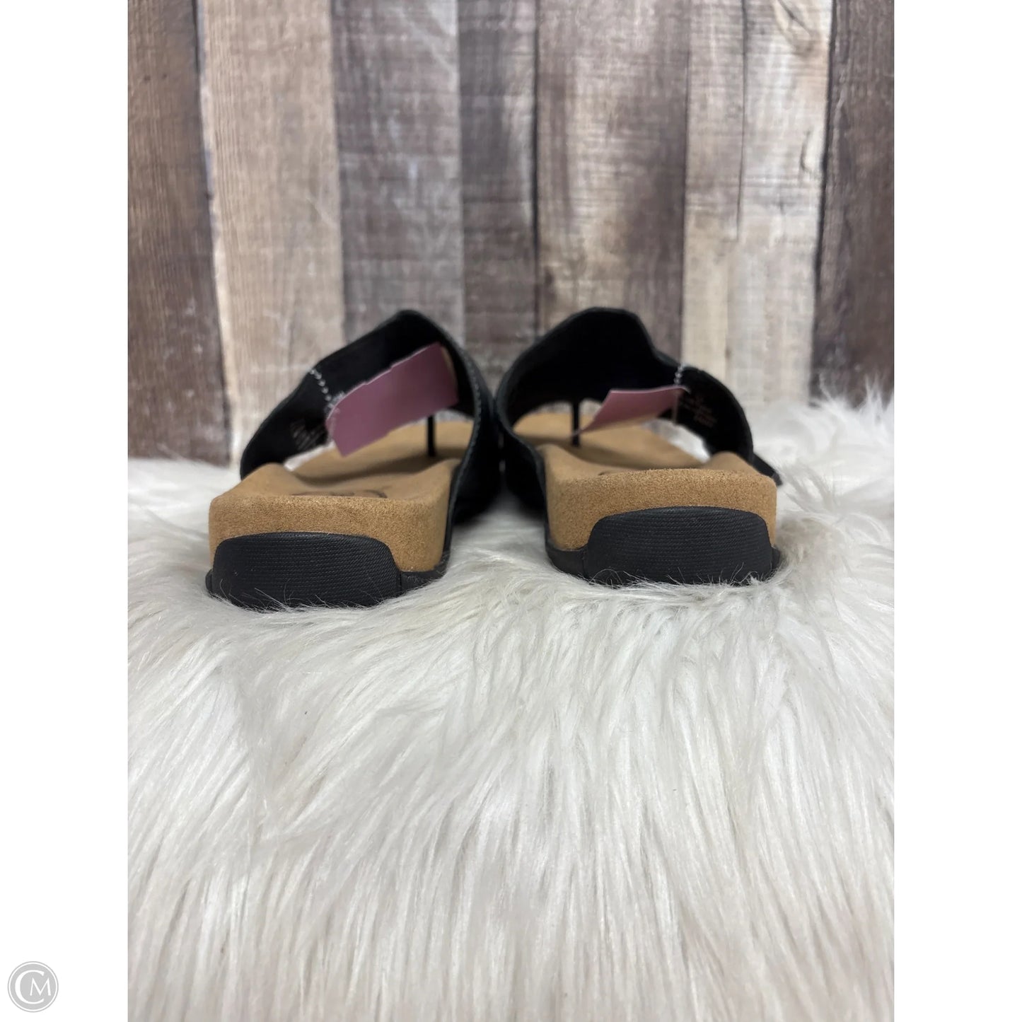 Sandals Flats By Taos In Black & Brown, Size: 8