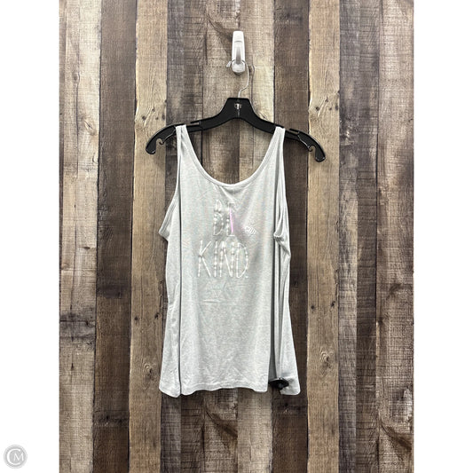 Top Sleeveless By Rae Dunn In Grey, Size: M