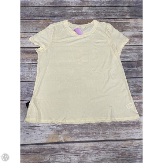 Top Short Sleeve By Torrid In Yellow, Size: 3x