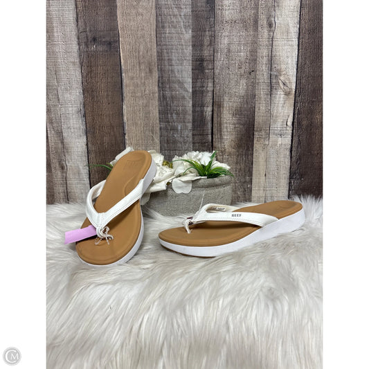 Sandals Flats By Reef In White, Size: 7