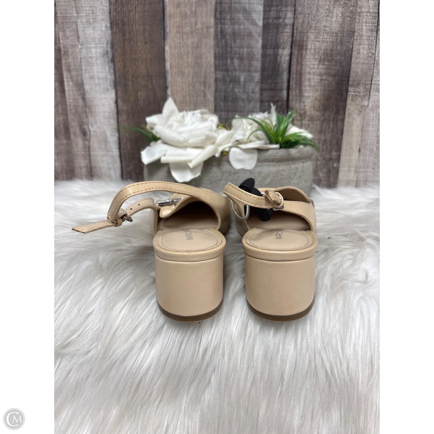 Shoes Heels Block By Marc Fisher In Tan, Size: 7.5