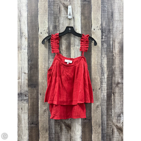 Top Sleeveless By Hayden Harnett In Red, Size: M