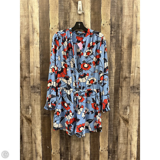 Dress Casual Midi By Cme In Blue & Red, Size: M