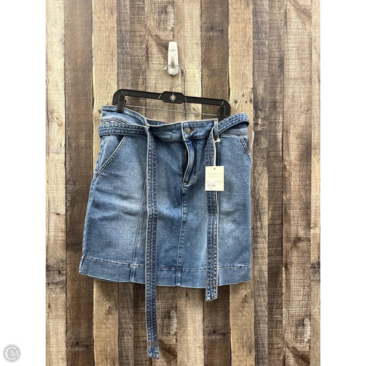 Skirt Midi By Lc Lauren Conrad In Blue Denim, Size: Xl