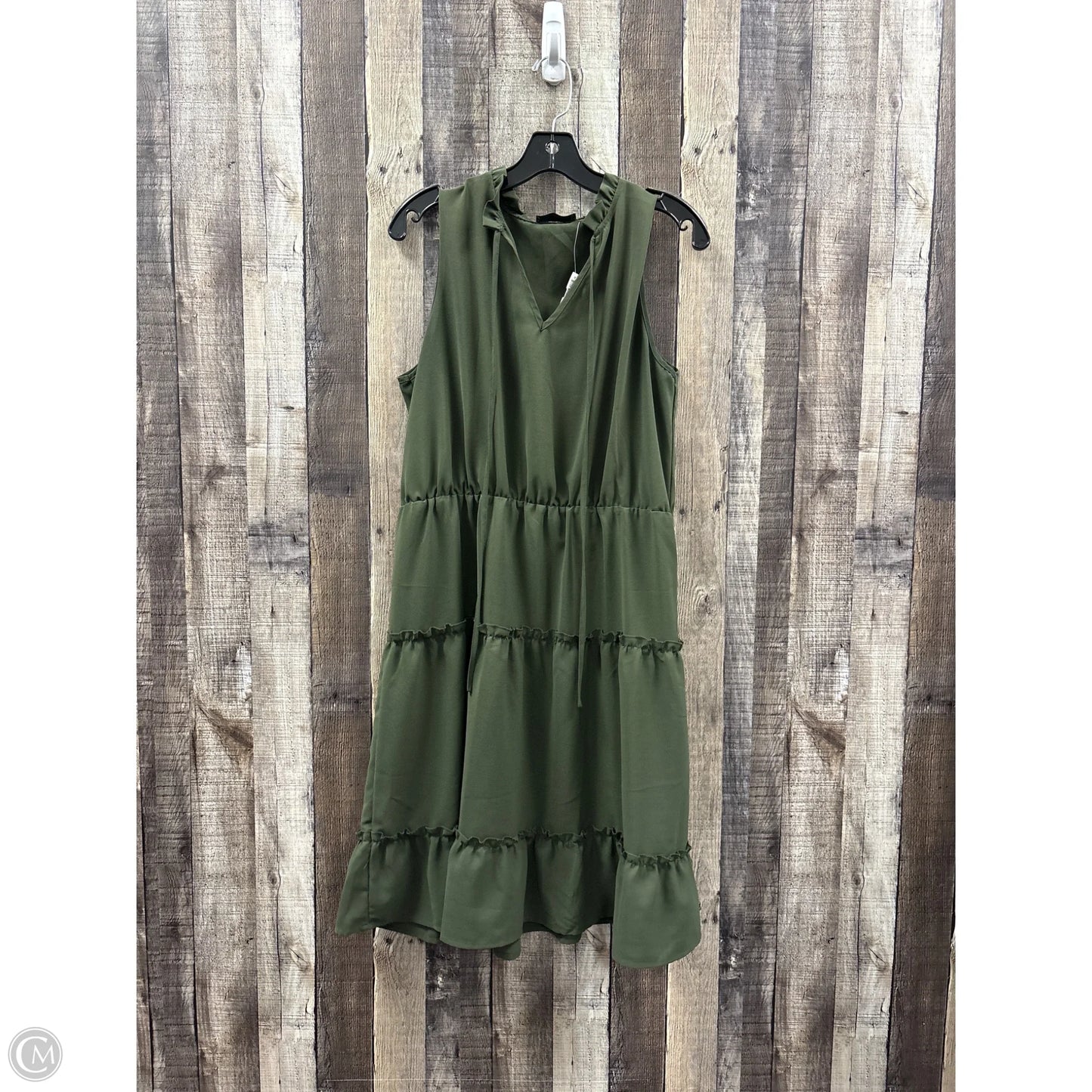 Dress Casual Midi By Emery Rose In Green, Size: Xl