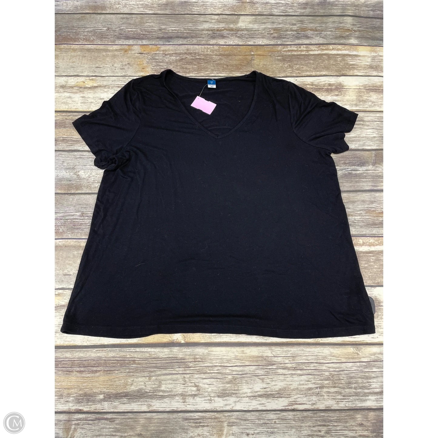 Top Short Sleeve By Old Navy In Black, Size: Xl