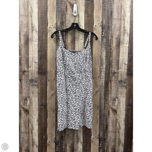 Dress Casual Midi By Old Navy In Blue & White, Size: L