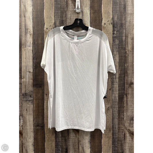 Athletic Top Short Sleeve By Athleta In White, Size: M