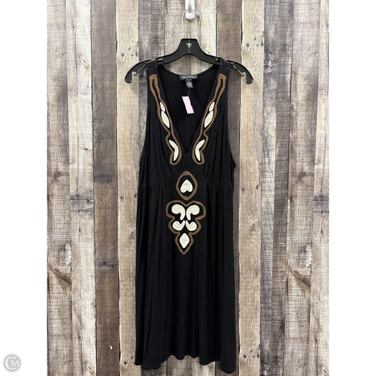 Dress Casual Midi By Inc In Black, Size: Xl