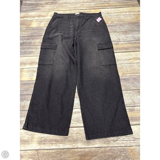 Jeans Wide Leg By Jessica Simpson In Black Denim, Size: 16