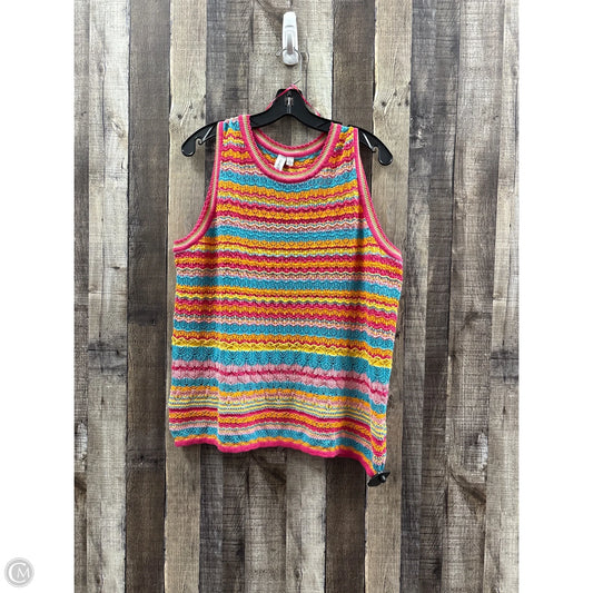 Top Sleeveless By Grace + Karma In Multi-colored, Size: Xl
