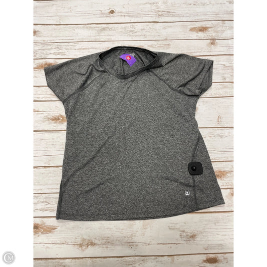 Athletic Top Short Sleeve By Cme In Grey, Size: L