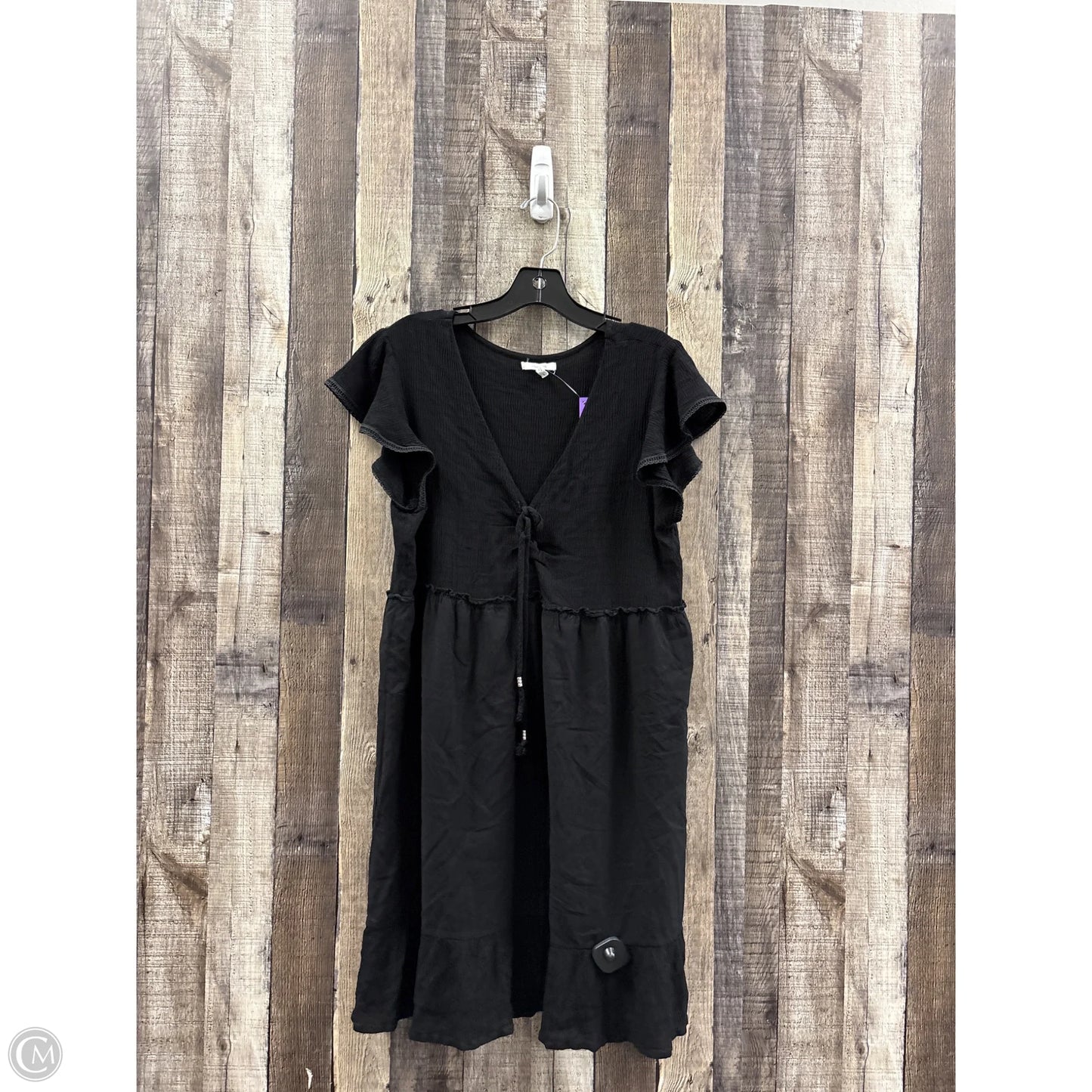 Dress Casual Midi By Maurices In Black, Size: L