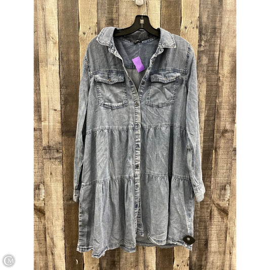 Dress Casual Midi By Velvet Heart In Blue Denim, Size: M