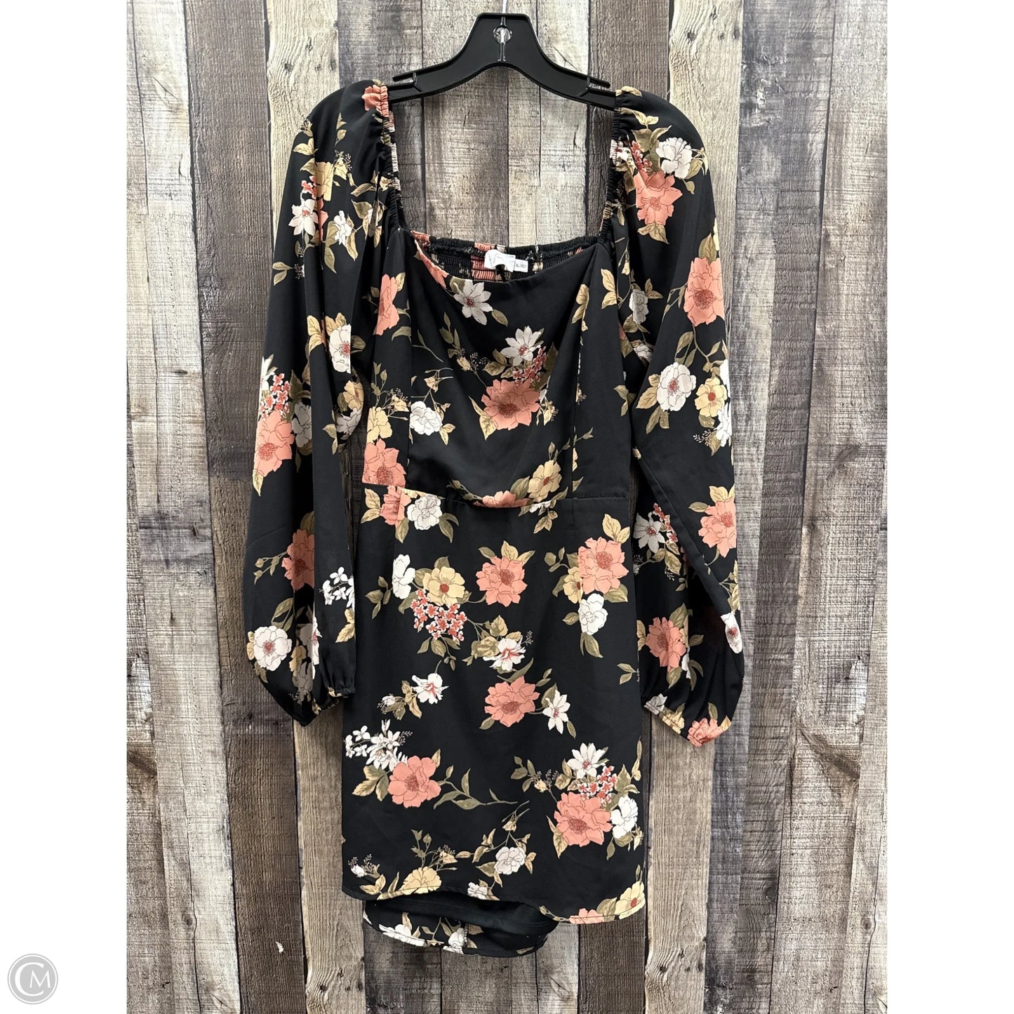 Dress Casual Midi By All In Favor In Floral Print, Size: Xl