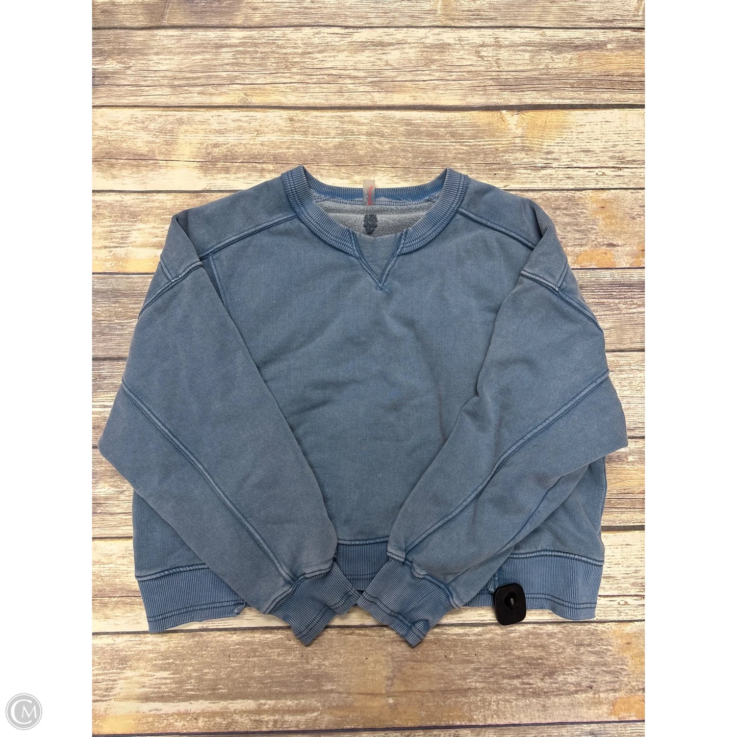 Sweatshirt Crewneck By Free People In Blue, Size: M