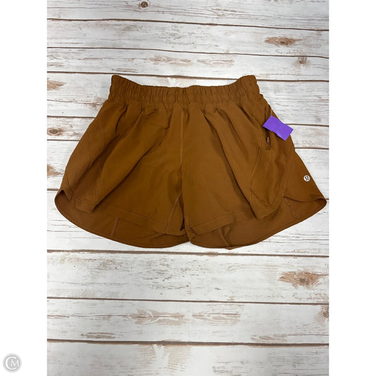 Athletic Shorts By Lululemon In Brown, Size: 8