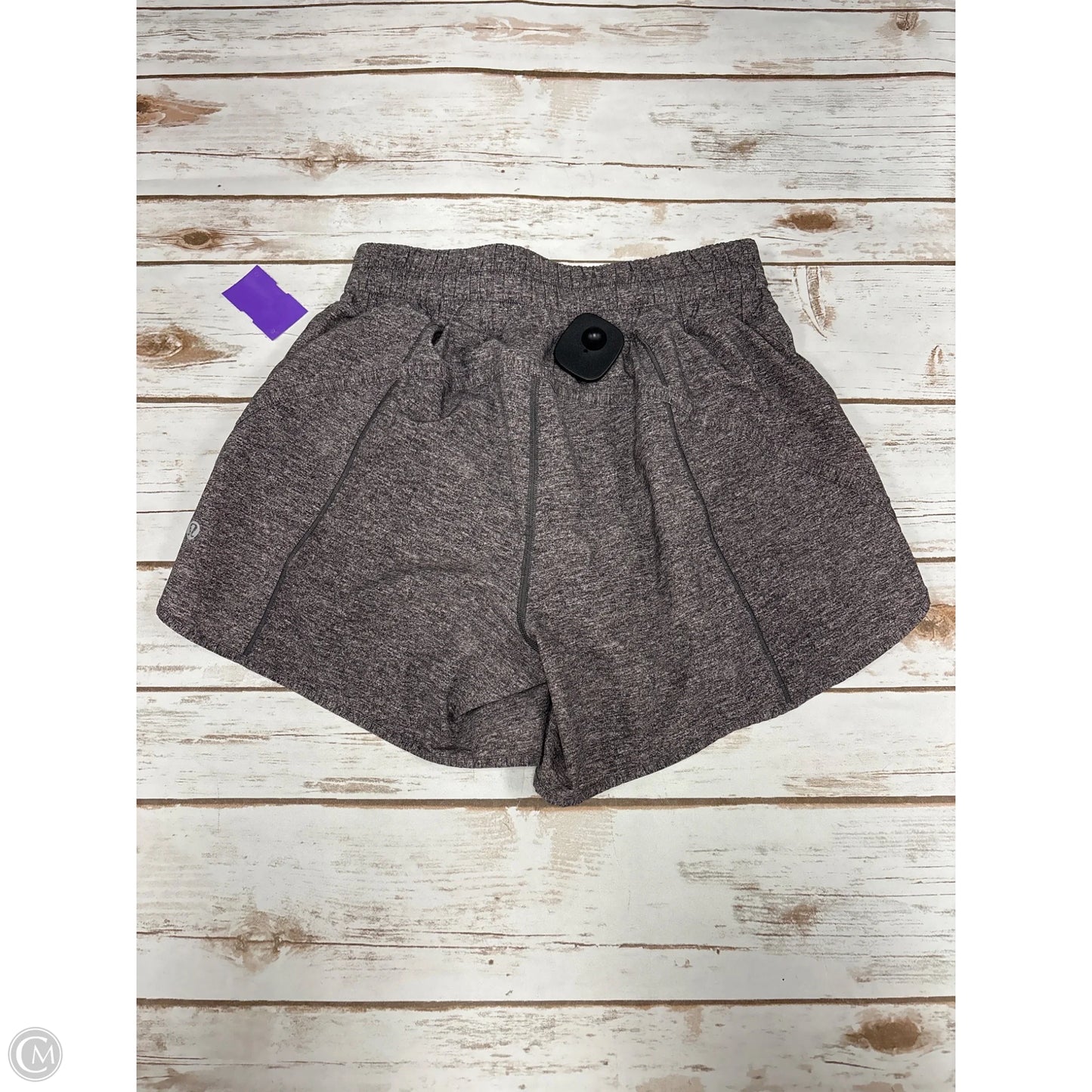 Athletic Shorts By Lululemon In Grey, Size: 6