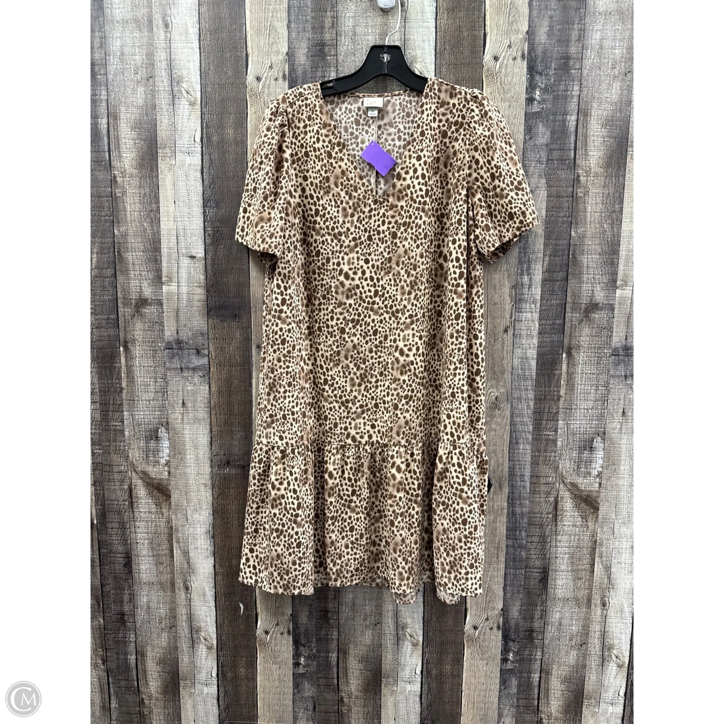 Dress Casual Midi By A New Day In Animal Print, Size: M
