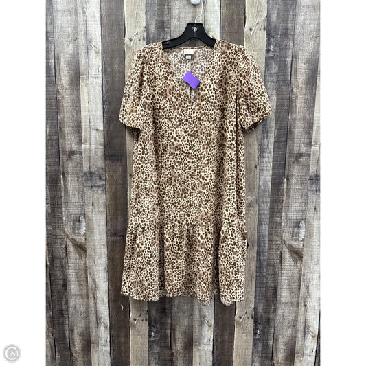 Dress Casual Midi By A New Day In Animal Print, Size: M