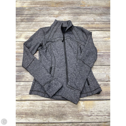 Athletic Jacket By Lululemon In Grey, Size: S