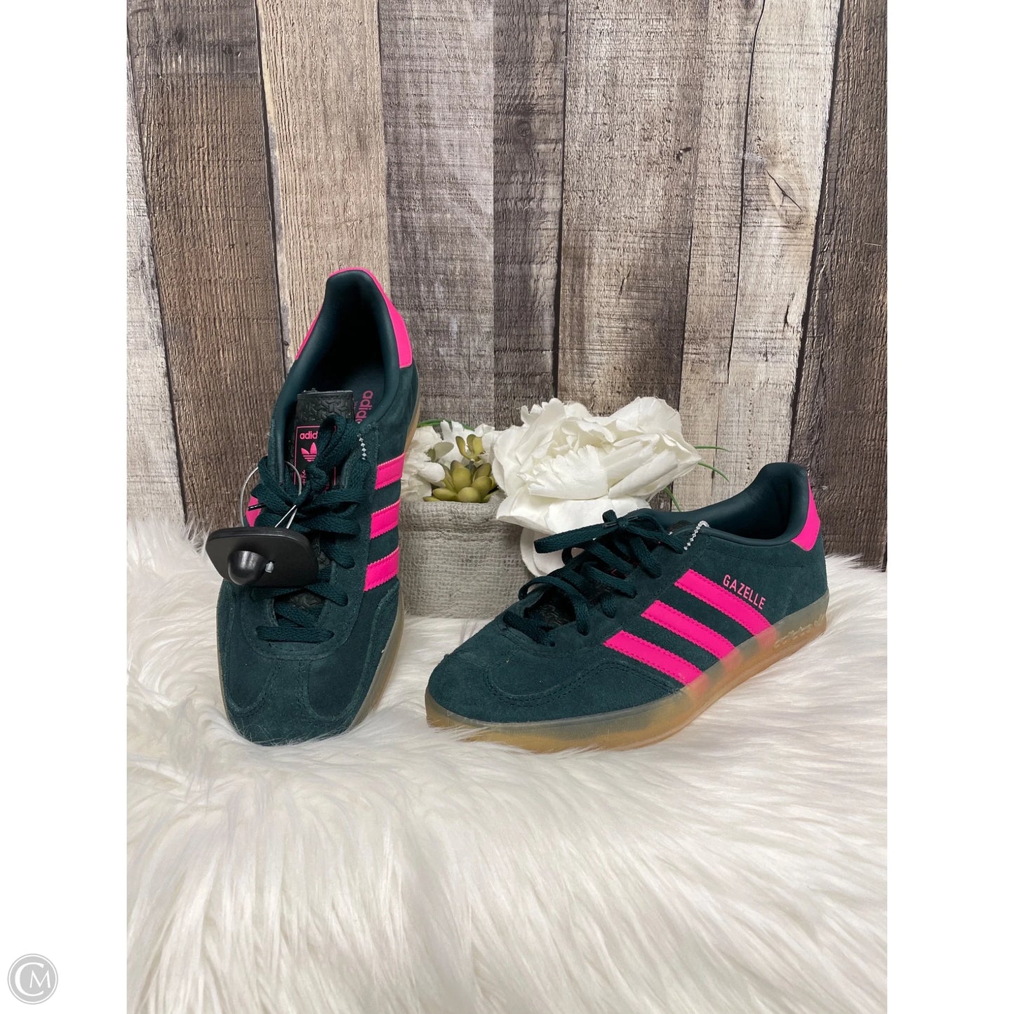 Shoes Athletic By Adidas In Green & Pink, Size: 7