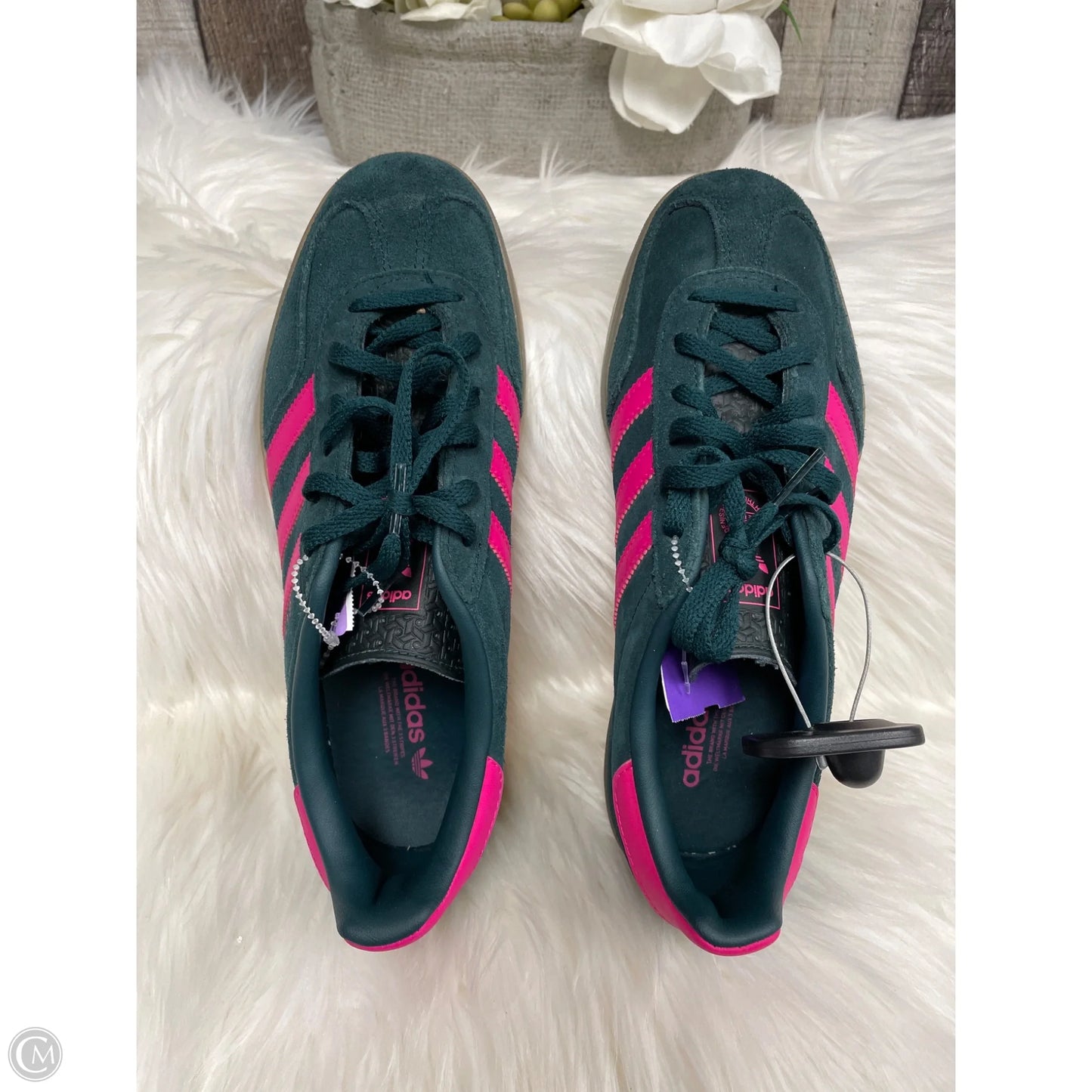 Shoes Athletic By Adidas In Green & Pink, Size: 7