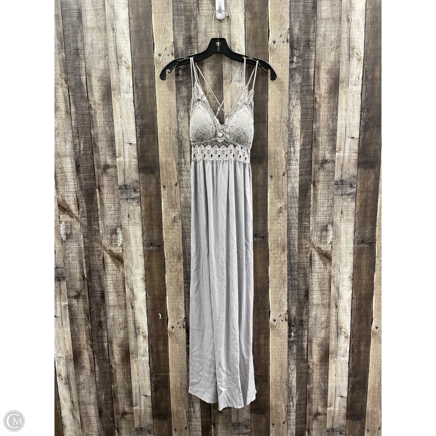 Dress Casual Maxi By Pink Lily In Grey, Size: S