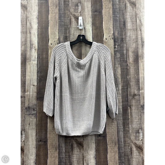 Sweater By Miracle In Grey, Size: M