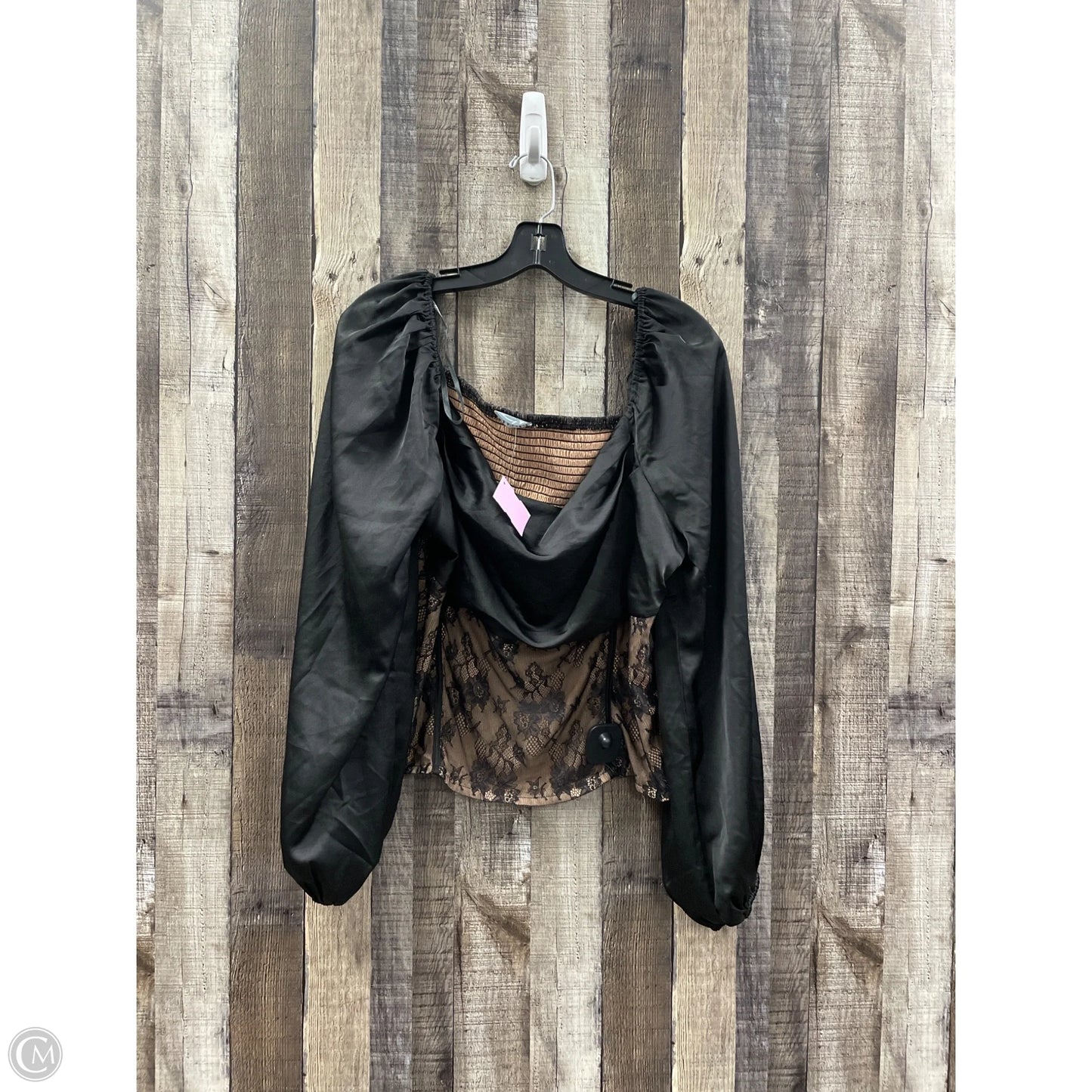 Top Long Sleeve By Arula In Black, Size: Xl
