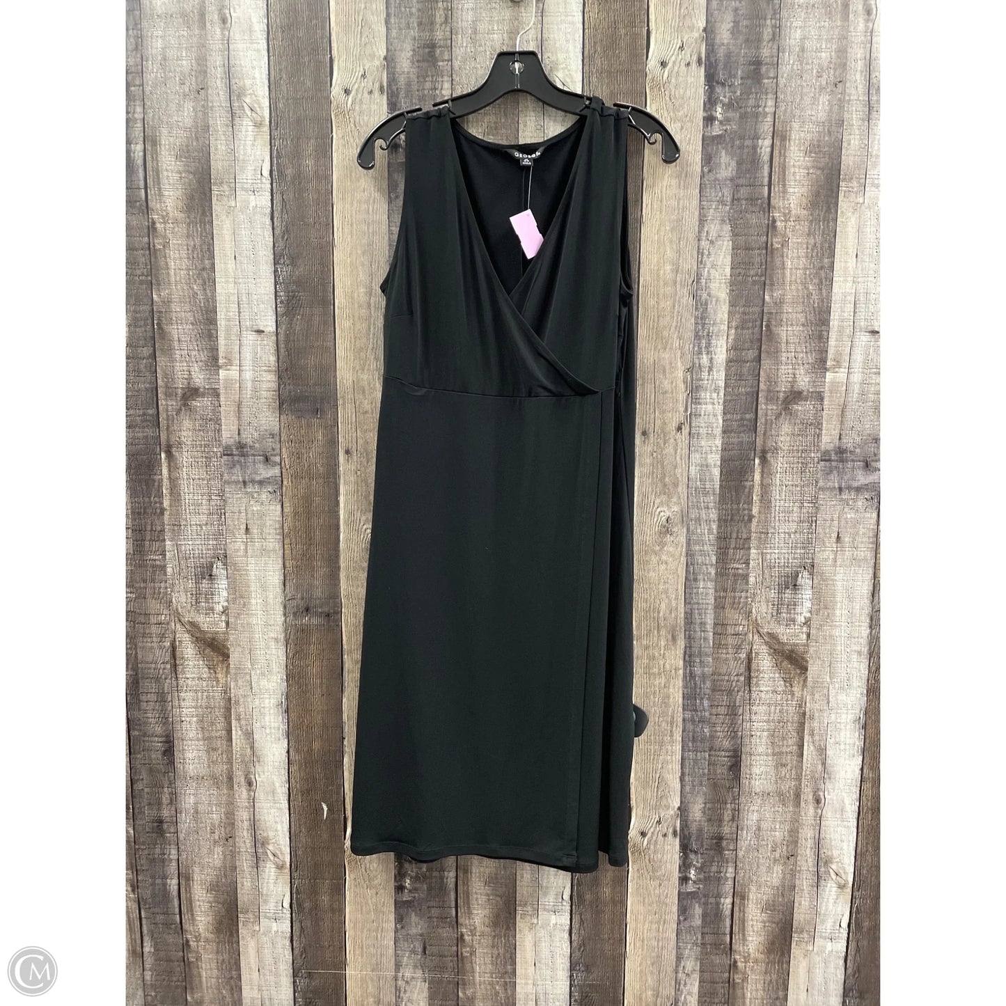 Dress Casual Midi By George In Black, Size: 12