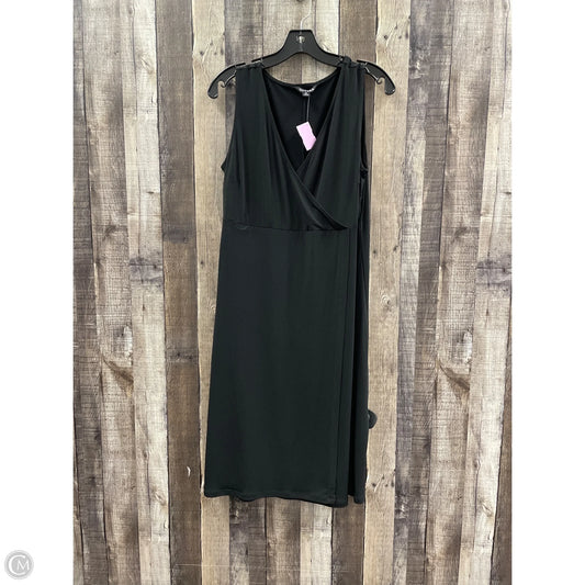 Dress Casual Midi By George In Black, Size: 12