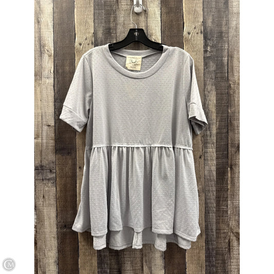 Top Short Sleeve By Fantastic Fawn In Blue, Size: L