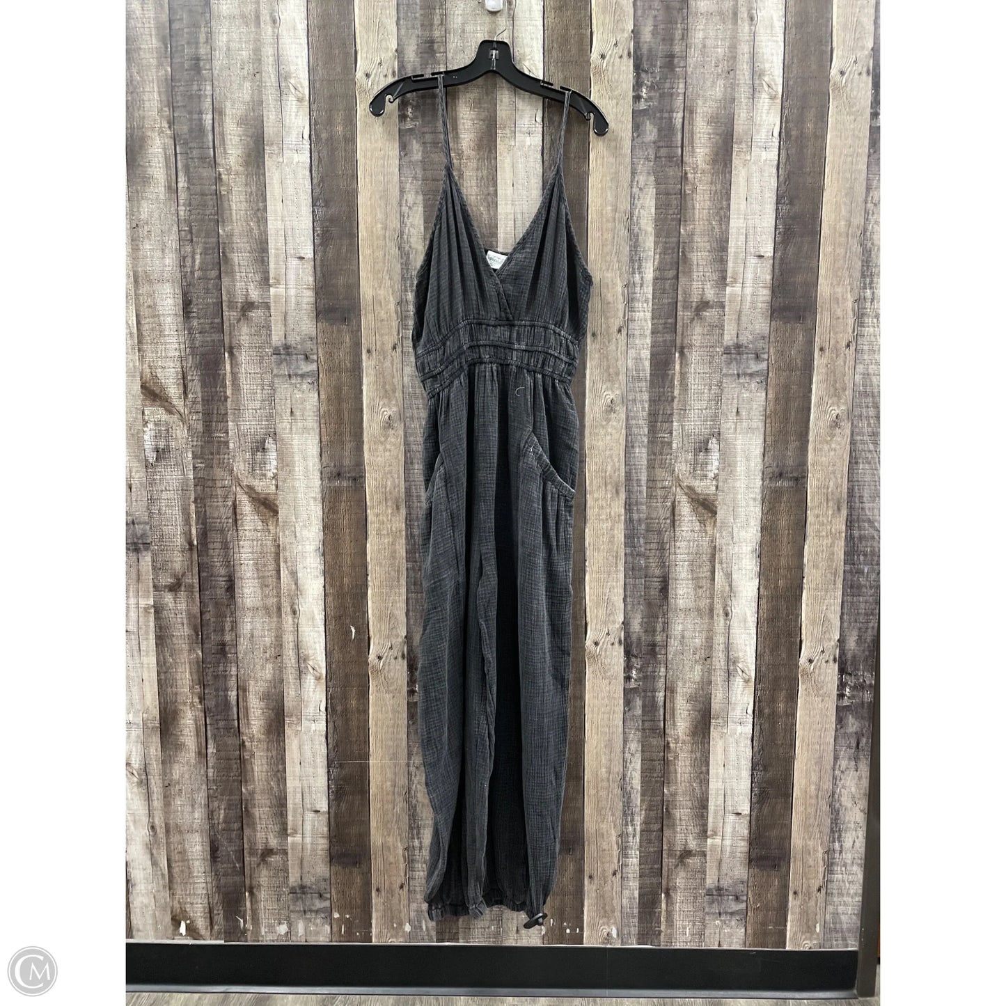 Jumpsuit By Cme In Black & Grey, Size: L