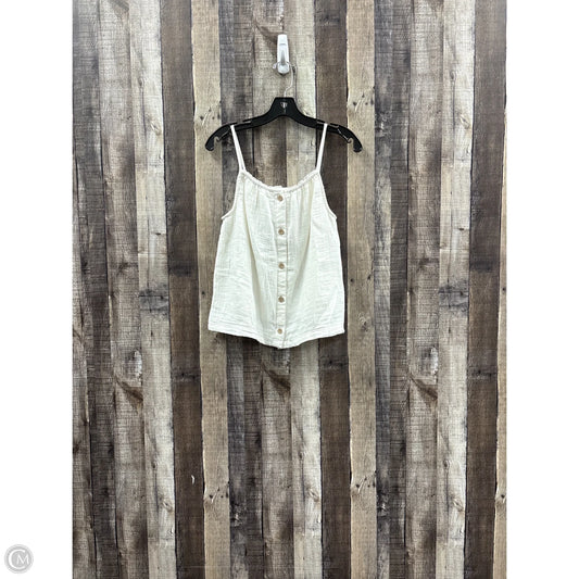 Top Sleeveless By Arizona In White, Size: S