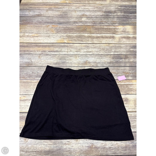 Skort By Croft And Barrow In Black, Size: L