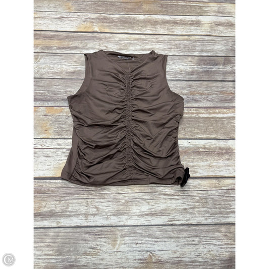 Top Sleeveless By Abercrombie And Fitch In Brown, Size: S