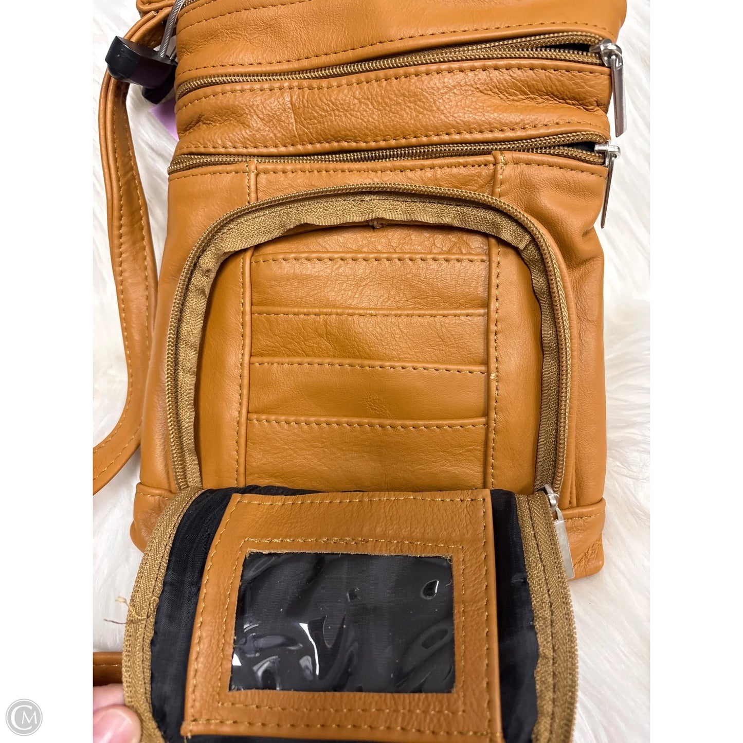 Crossbody Leather By Cme, Size: Small